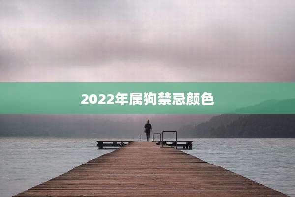 2022年属狗禁忌颜色