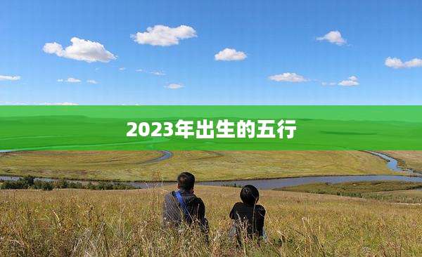 2023年出生的五行