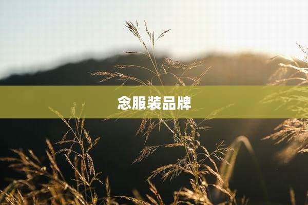 念服装品牌