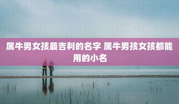 属牛男女孩最吉利的名字 属牛男孩女孩都能用的小名