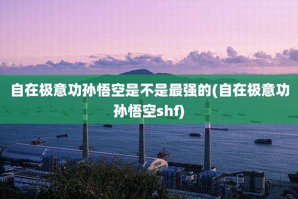 自在极意功孙悟空是不是最强的(自在极意功孙悟空shf)