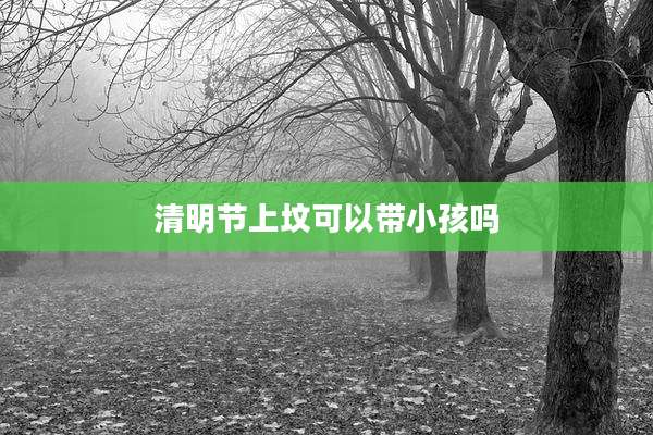 清明节上坟可以带小孩吗