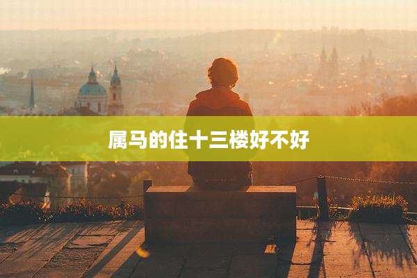 属马的住十三楼好不好