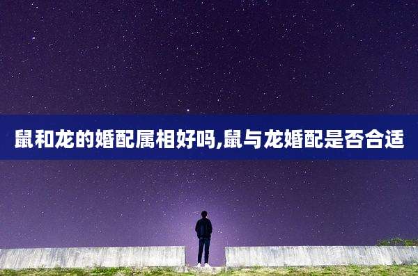 鼠和龙的婚配属相好吗,鼠与龙婚配是否合适