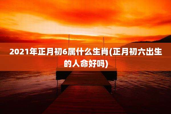 2021年正月初6属什么生肖(正月初六出生的人命好吗)