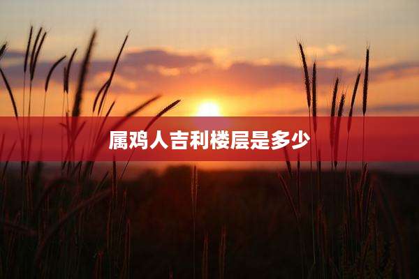 属鸡人吉利楼层是多少