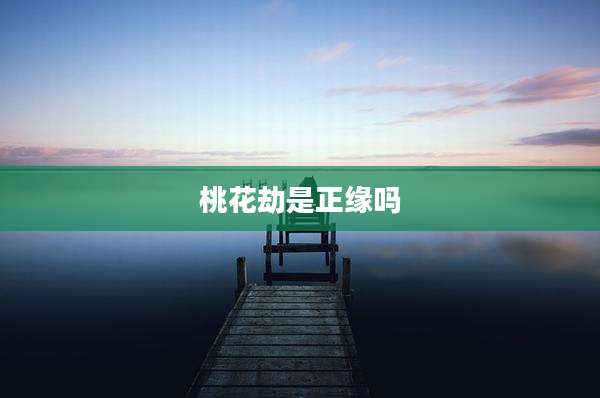 桃花劫是正缘吗