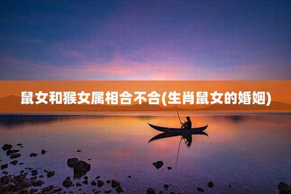 鼠女和猴女属相合不合(生肖鼠女的婚姻)