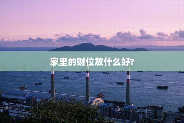 家里的财位放什么好?