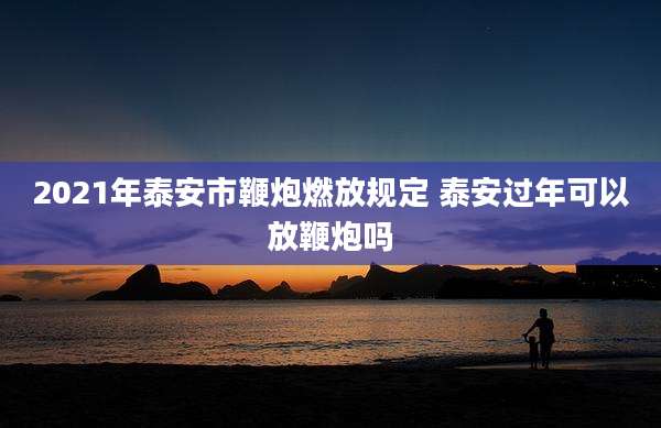 2021年泰安市鞭炮燃放规定 泰安过年可以放鞭炮吗