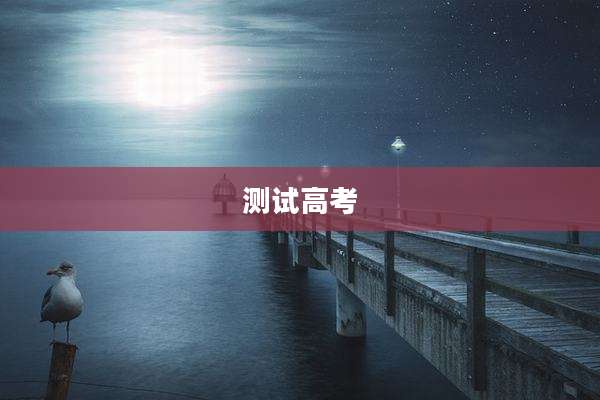 测试高考