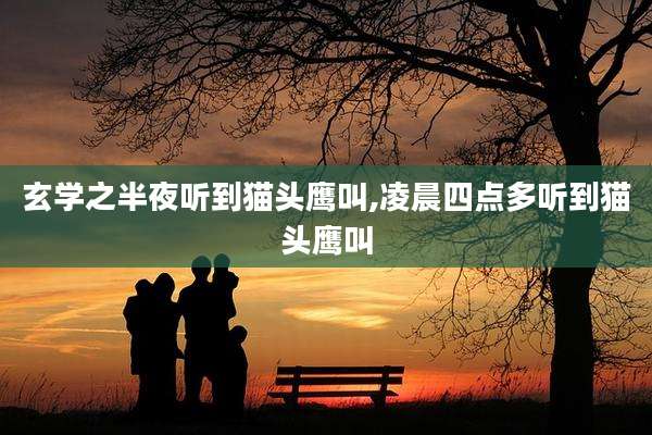 玄学之半夜听到猫头鹰叫,凌晨四点多听到猫头鹰叫