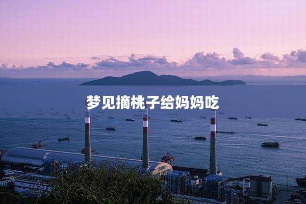 梦见摘桃子给妈妈吃