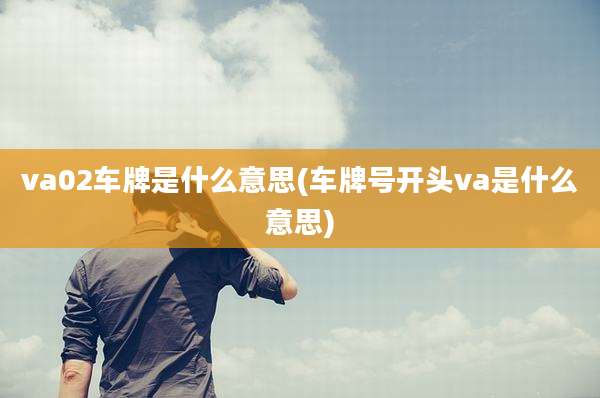 va02车牌是什么意思(车牌号开头va是什么意思)