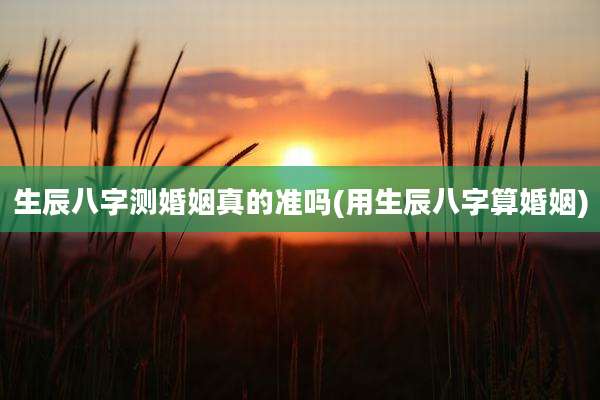 生辰八字测婚姻真的准吗(用生辰八字算婚姻)