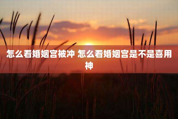 怎么看婚姻宫被冲 怎么看婚姻宫是不是喜用神