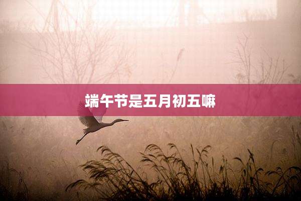 端午节是五月初五嘛