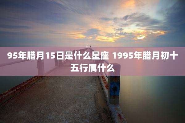 95年腊月15日是什么星座 1995年腊月初十五行属什么