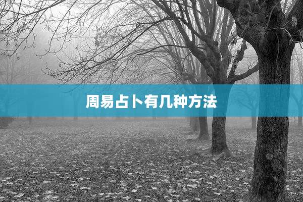 周易占卜有几种方法