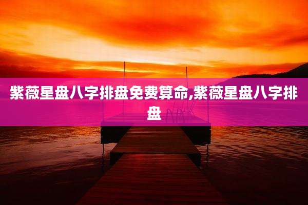 紫薇星盘八字排盘免费算命,紫薇星盘八字排盘