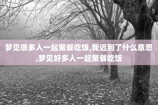梦见很多人一起聚餐吃饭,我迟到了什么意思,梦见好多人一起聚餐吃饭