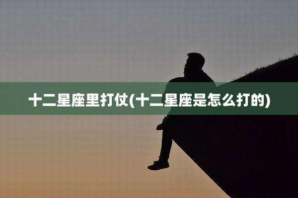 十二星座里打仗(十二星座是怎么打的)