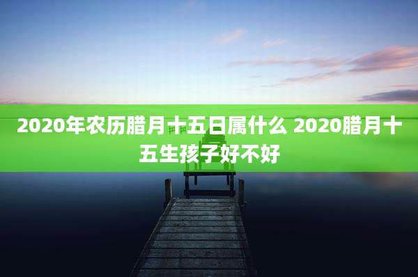 2020年农历腊月十五日属什么 2020腊月十五生孩子好不好