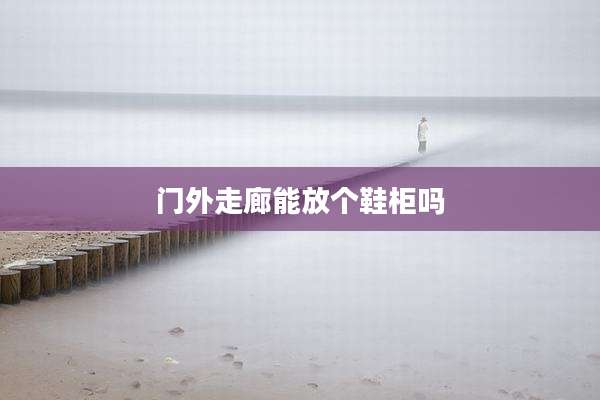 门外走廊能放个鞋柜吗
