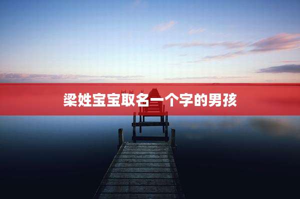 梁姓宝宝取名一个字的男孩