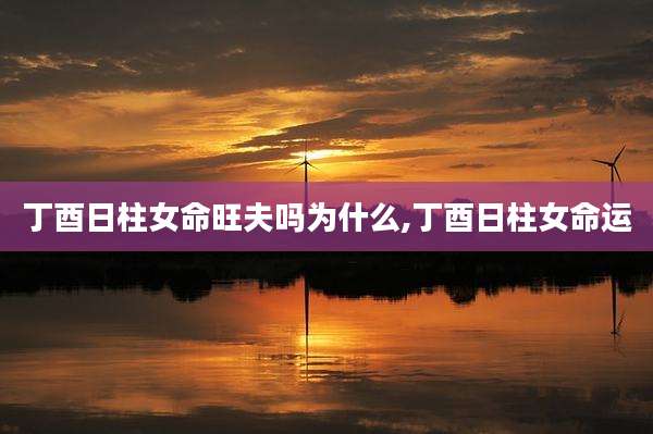 丁酉日柱女命旺夫吗为什么,丁酉日柱女命运