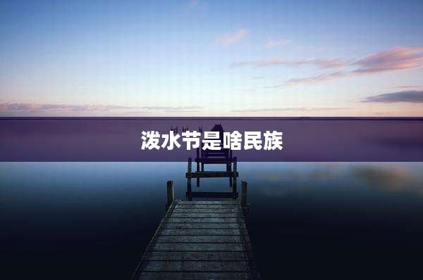 泼水节是啥民族