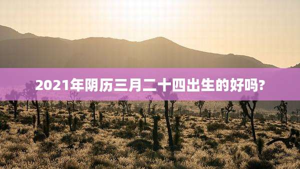 2021年阴历三月二十四出生的好吗?