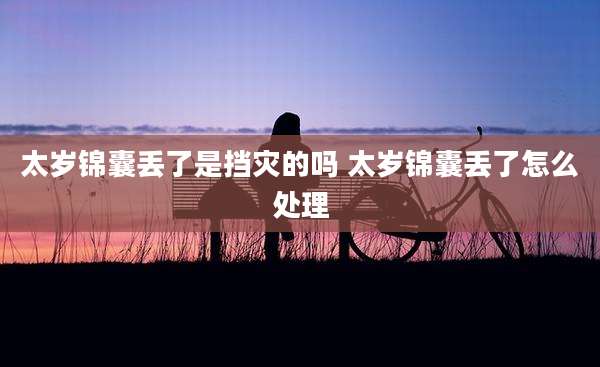 太岁锦囊丢了是挡灾的吗 太岁锦囊丢了怎么处理