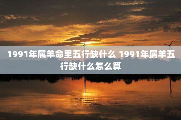 1991年属羊命里五行缺什么 1991年属羊五行缺什么怎么算