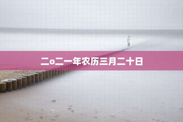 二o二一年农历三月二十日