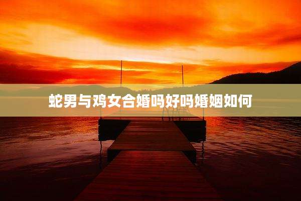 蛇男与鸡女合婚吗好吗婚姻如何