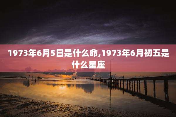 1973年6月5日是什么命,1973年6月初五是什么星座