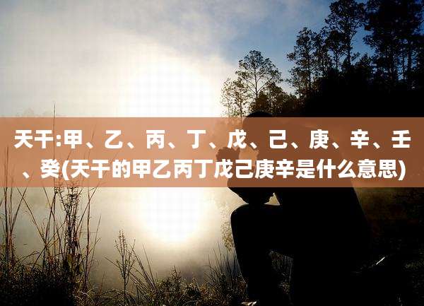 天干:甲、乙、丙、丁、戊、己、庚、辛、壬、癸(天干的甲乙丙丁戊己庚辛是什么意思)
