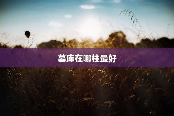 墓库在哪柱最好