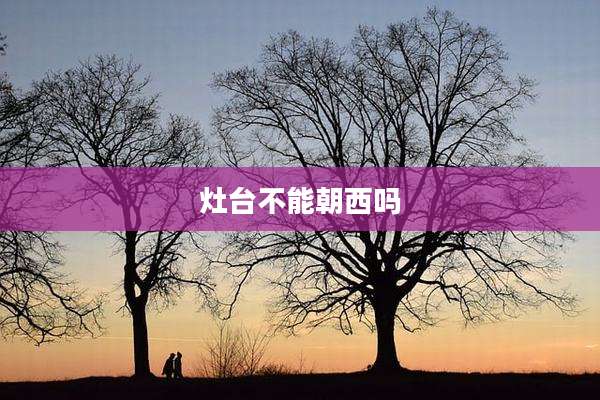灶台不能朝西吗