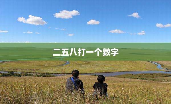二五八打一个数字