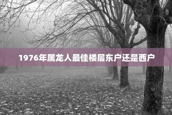 1976年属龙人最佳楼层东户还是西户