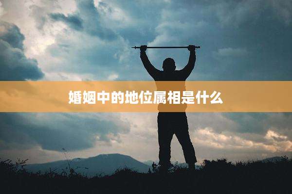 婚姻中的地位属相是什么