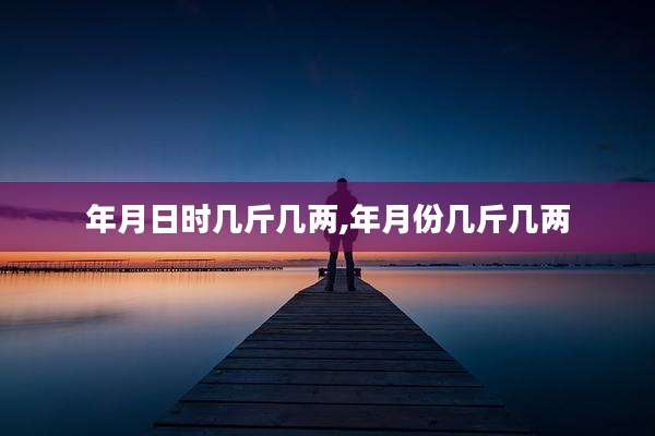 年月日时几斤几两,年月份几斤几两