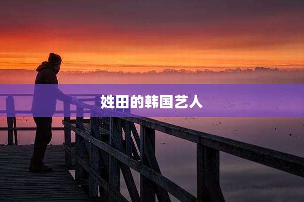 姓田的韩国艺人