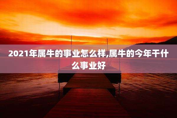 2021年属牛的事业怎么样,属牛的今年干什么事业好
