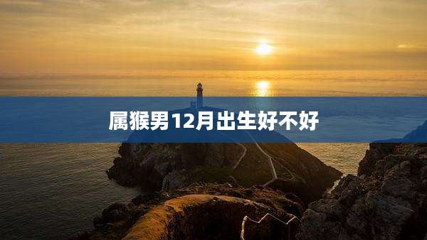 属猴男12月出生好不好