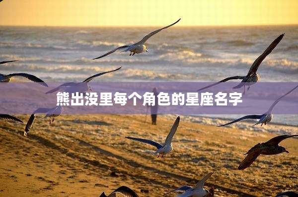 熊出没里每个角色的星座名字