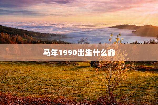 马年1990出生什么命