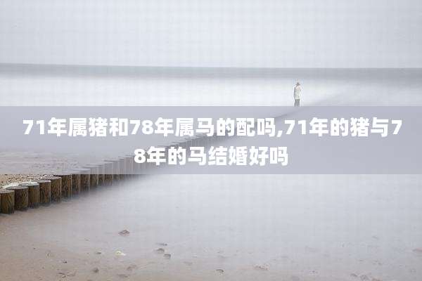 71年属猪和78年属马的配吗,71年的猪与78年的马结婚好吗